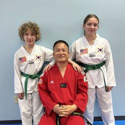 Pro Taekwondo - The Grandmaster and two of his students.