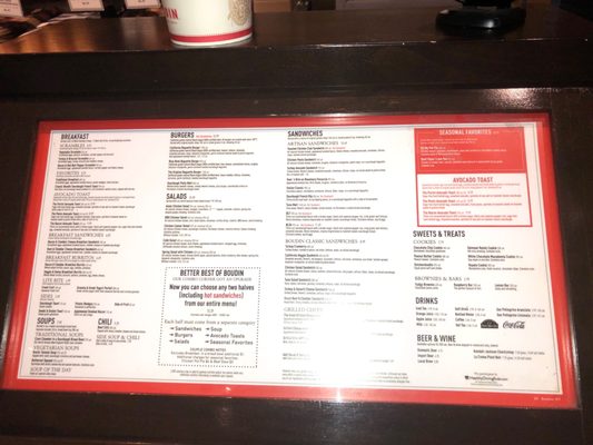Menu photo 6 Boudin SF Sacramento, CA