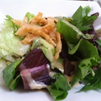 Zono Sushi - House Salad served with happy hour entree selections - Sushi Bars Near Me - Glendale, California Zono Sushi - House Salad served with happy hour entree selections - Sushi Bars Near Me - Glendale, California