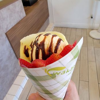 Wakaba Crepe - Strawberry ice cream crepe - Creperies Near Me - Torrance, California Wakaba Crepe - Strawberry ice cream crepe - Creperies Near Me - Torrance, California