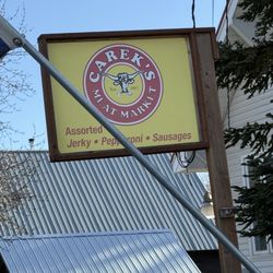 Carek's Meat Market - The sign..