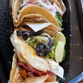 La Palapa - Top to bottom: pork chorizo, fish, and shrimp - Breakfast & Brunch Near Me - New York, New York