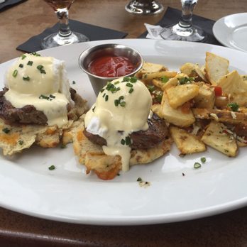 Roaring Fork - Beef tenderloin eggs Benedict...uh huh! - New American Near Me - Austin, Texas Roaring Fork - Beef tenderloin eggs Benedict...uh huh! - New American Near Me - Austin, Texas