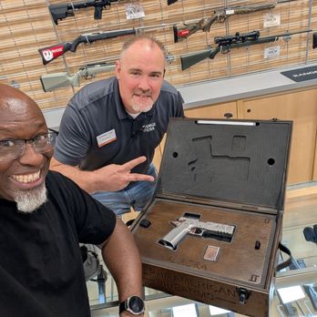 Range USA Round Rock - Me & Brandon while I'm putting up my new Alpha American Firearms. Custom collection piece. - Guns & Ammo Near Me - Round Rock, Texas Range USA Round Rock - Me & Brandon while I'm putting up my new Alpha American Firearms. Custom collection piece. - Guns & Ammo Near Me - Round Rock, Texas