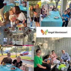 Angel Montessori - Grandparents, parents, and children enjoyed a wonderful time together as we celebrated Grandparents Day bagels for our Angel family!
