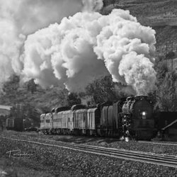 Ogden Union Station - Big Boy 4014 leaving Echo Junction.