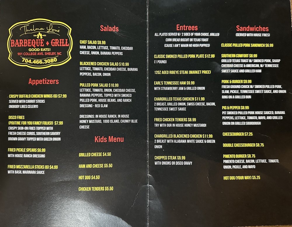 Thelma Lou’s Barbeque & Grill Logo