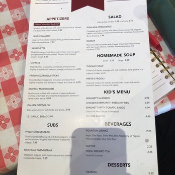 Gio’s Italian Restaurant - Menu 1 - Pizza Near Me - Llano, Texas