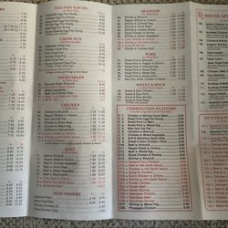 Golden Dragon Chinese Restaurant - Menu