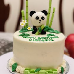 Joyce Gourmet - Panda & Bamboos Theme Custom Birthday Cake