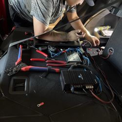 Chavez Electronics - Owner and installer working on my car walked in and he was happy to help me