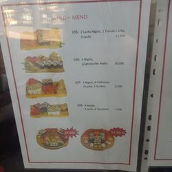 Magie - Sushi Menü Speisekarte