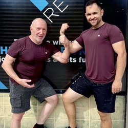 Revive Fitness & Lifestyle Management - I am on the left and my Coach Carlo Solorzano is on the right.