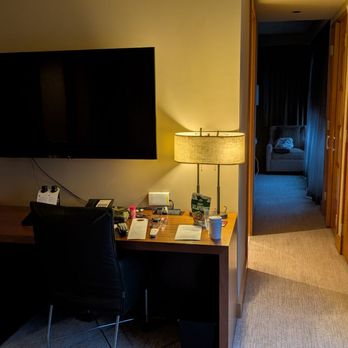 Grand Hyatt - From the sofa towards the TV, our bathroom and bedroom are past the TV down the hall. - Hotels Near Me - Seattle, Washington Grand Hyatt - From the sofa towards the TV, our bathroom and bedroom are past the TV down the hall. - Hotels Near Me - Seattle, Washington