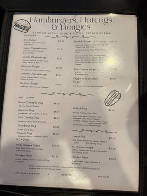 Menu photo 2 The Soda Shop Davidson, NC Menu photo 2 The Soda Shop Davidson, NC