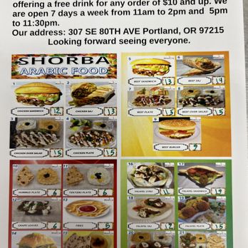 Shorba Arabic Food - Middle Eastern Near Me - Portland, Oregon Shorba Arabic Food - Middle Eastern Near Me - Portland, Oregon