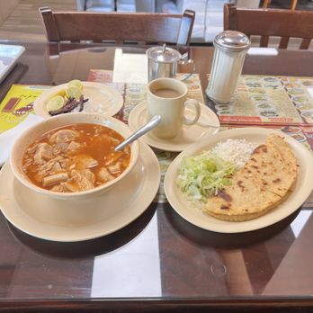 Las Chinampas - Menudo, coffee and quesadilla. Menudo is bomb bomb. - Mexican Near Me - Whittier, California Las Chinampas - Menudo, coffee and quesadilla. Menudo is bomb bomb. - Mexican Near Me - Whittier, California