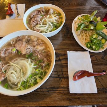 I Love Pho - #13 combo pho (smaller bowl) and #21 rare steak & brisket pho (larger bowl) - Vietnamese Near Me - Las Vegas, Nevada I Love Pho - #13 combo pho (smaller bowl) and #21 rare steak & brisket pho (larger bowl) - Vietnamese Near Me - Las Vegas, Nevada