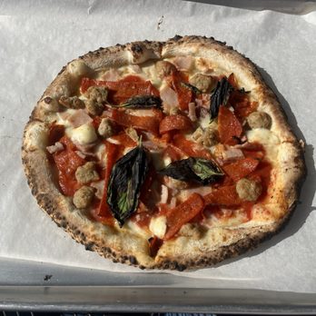 Pi-Napo Pizzeria - Lunch Size Mescolare (Meat Lover) - Pizza Near Me - Charlottesville, Virginia Pi-Napo Pizzeria - Lunch Size Mescolare (Meat Lover) - Pizza Near Me - Charlottesville, Virginia