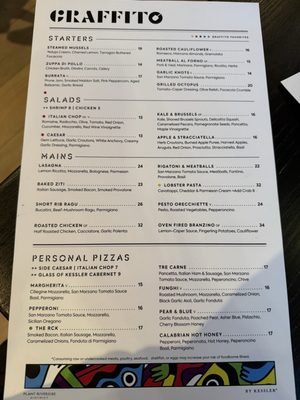 Menu photo 3 Graffito Pizza Savannah, GA Menu photo 3 Graffito Pizza Savannah, GA