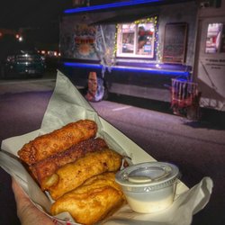 Urban Skillet - Cheeseburger Egg rolls, Urban Poppers, and the truck at a local food truck rally