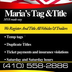 Maria's Tag and Title - Baltimore Fells Point