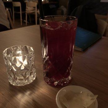 Oretta Midtown - Farrara - Sparkling red wine punch featuring the best flavours of Emilia-Romagnan, Lambrusco Sparkling wine, cynar, watermelon, balsamic - Breakfast & Brunch Near Me - Toronto, Ontario