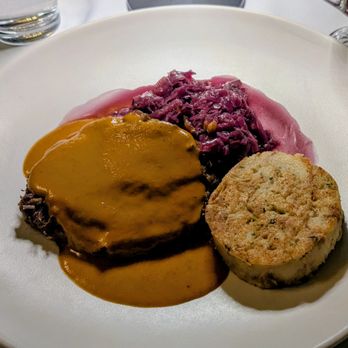 Grünauer - Braised beef shoulder w/ bread dumpling - Bars Near Me - Kansas City, Missouri Grünauer - Braised beef shoulder w/ bread dumpling - Bars Near Me - Kansas City, Missouri