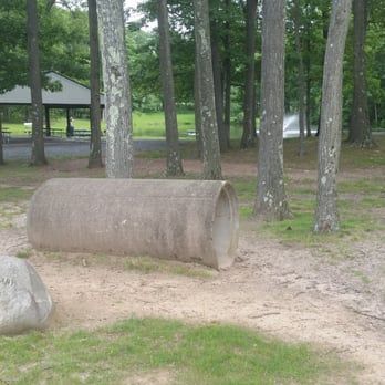 Morris Plains Community Park - Giant Tube, Covered Picnic Area, and Pond - Parks Near Me - Morris Plains, New Jersey