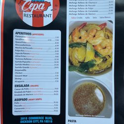 De Pura Cepa - Current menu