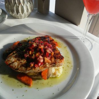Bella Siena - Blackened swordfish with fruit salsa - Italian Near Me - Benicia, California Bella Siena - Blackened swordfish with fruit salsa - Italian Near Me - Benicia, California