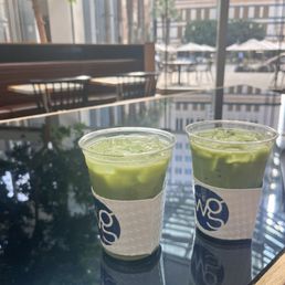 Blueberry Matcha Latte