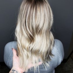 Savannah Lee Hair & Makeup Artistry - Platinum blonde, balayage, ombre haircolor.