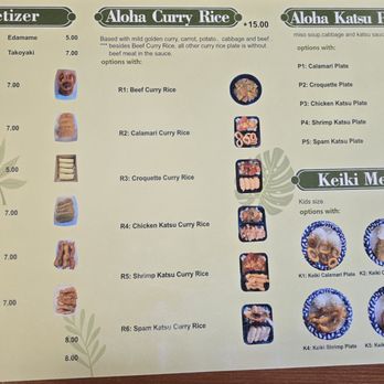 Aloha Ramen House - Menu back - Ramen Near Me - Madison, Alabama
