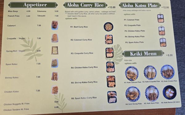 Menu photo 1 Aloha Ramen House Madison, AL