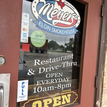 Meyer's Elgin Smokehouse - Entrance - Barbeque Near Me - Elgin, Texas Meyer's Elgin Smokehouse - Entrance - Barbeque Near Me - Elgin, Texas