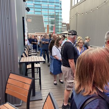 AJ's Good Time Bar - This is a group of people standing in line for a live demonstration performed by a professional mixologist - Bars Near Me - Nashville, Tennessee AJ's Good Time Bar - This is a group of people standing in line for a live demonstration performed by a professional mixologist - Bars Near Me - Nashville, Tennessee