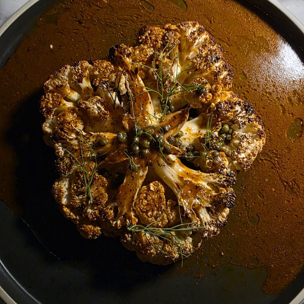 TLV Tapas Bar - Cauliflower Steak - Mediterranean Near Me - Los Angeles, California TLV Tapas Bar - Cauliflower Steak - Mediterranean Near Me - Los Angeles, California
