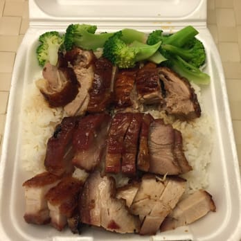 MK BBQ Cafe - 3 items over rice (BBQ pork, roast pork, roast duck) - Chinese Near Me - Rowland Heights, California MK BBQ Cafe - 3 items over rice (BBQ pork, roast pork, roast duck) - Chinese Near Me - Rowland Heights, California