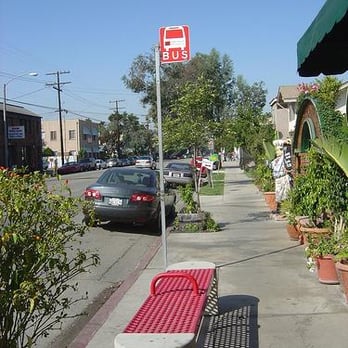 Long Beach Transit - A bench on Broadway. - Public Transportation Near Me - Long Beach, California