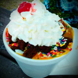 Abraham's Creek Ice Cream & Burger Barn - Peanut Butter Brownie Sundae
