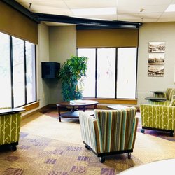Estes Valley Library - One of the reading areas , there's a beautiful fireplace too