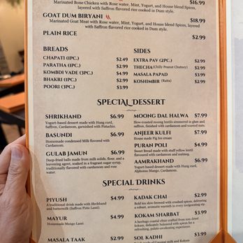 Swaraj - Menu - Indian Near Me - San Ramon, California