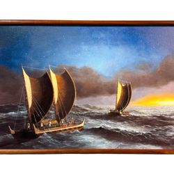Big Island Living - Teak, Hardwood Furnishings & Art Gallery - "Following the Stars" by Edwin Kayton
