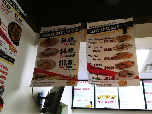 Menu photo 3 Señor Taco Fountain Hills, AZ