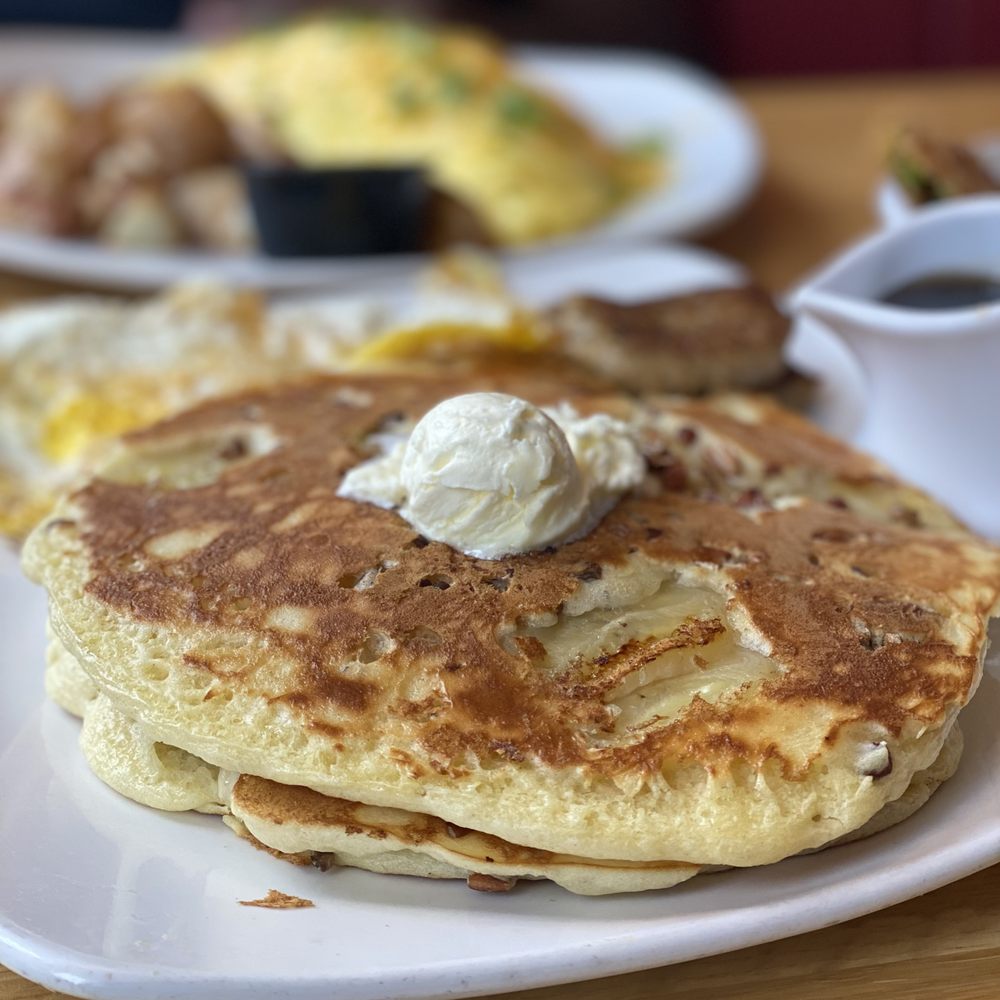 Silver Diner - Buttermilk Pecan Pancakes with Eggs - Diners Near Me - Lanham, Maryland