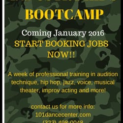 101 Dance Center - There's an upcoming camp for kids in the entertainment industry!