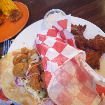 TX Crawfish & Seafood - They put a lot of shrimp on the tacos. - Seafood Near Me - League City, Texas TX Crawfish & Seafood - They put a lot of shrimp on the tacos. - Seafood Near Me - League City, Texas