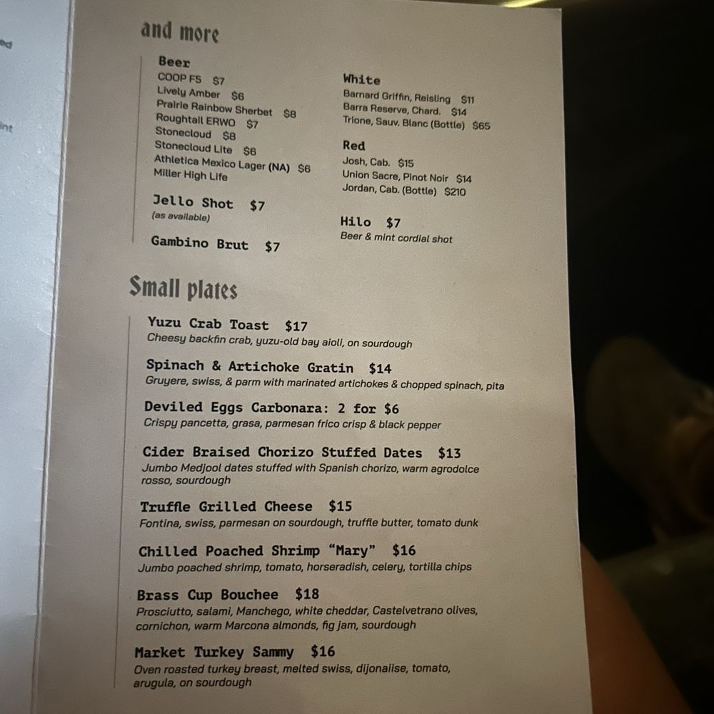 Menu Menu