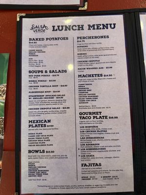 Menu photo 3 Salsa Verde Restaurant Tucson, AZ